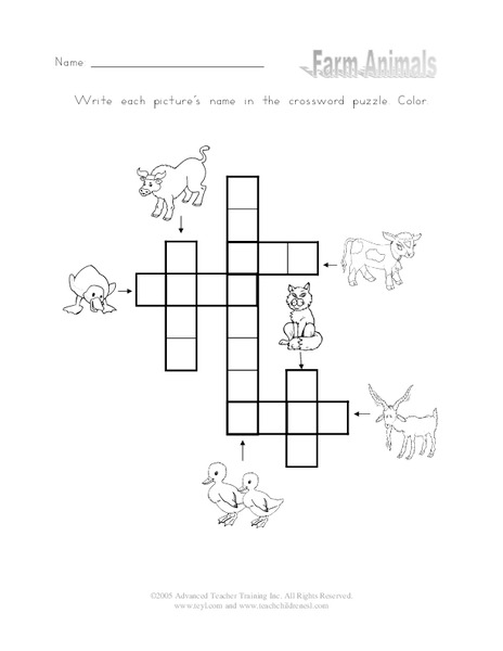 Farm Animals Worksheet