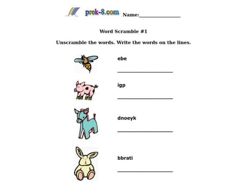 Farm Animals Worksheet