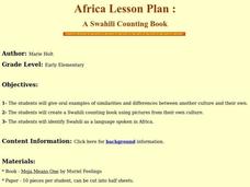 A Swahili Counting Book Lesson Plan