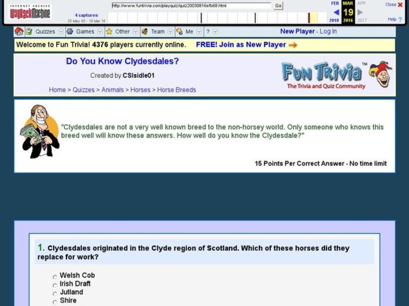 Do You Know Clydesdales? Interactive