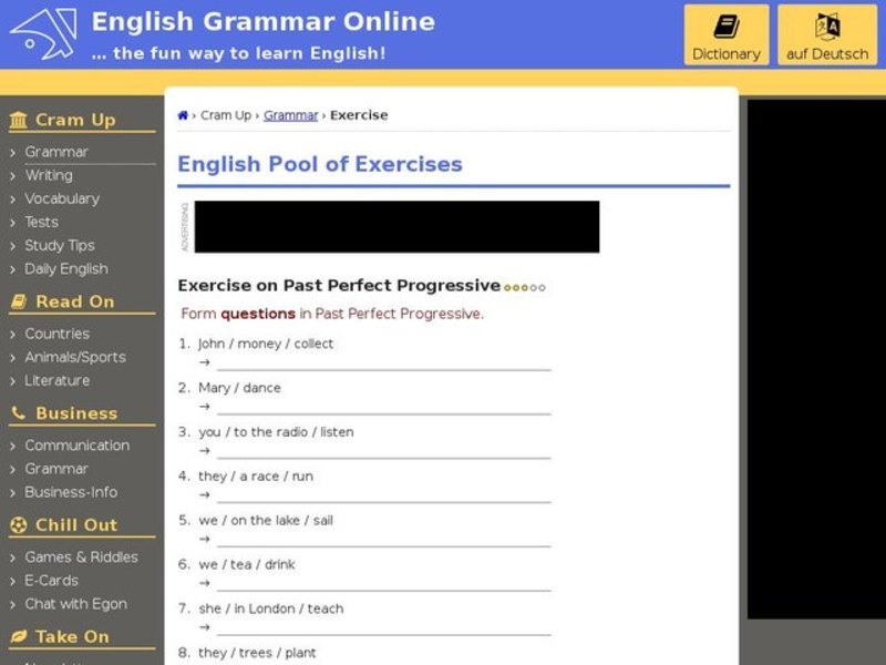 Past Perfect Progressive-Questions Interactive