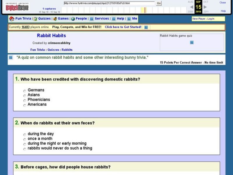 Rabbit Habits Interactive