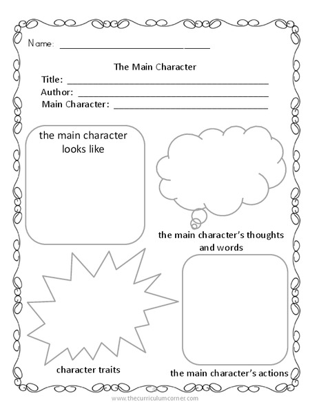 Fiction Graphic Organizers Organizer
