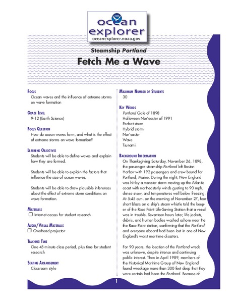Fetch Me a Wave Lesson Plan