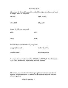 Final Worksheet Worksheet