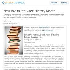 New Books for Black History Month Lesson Planet Article
