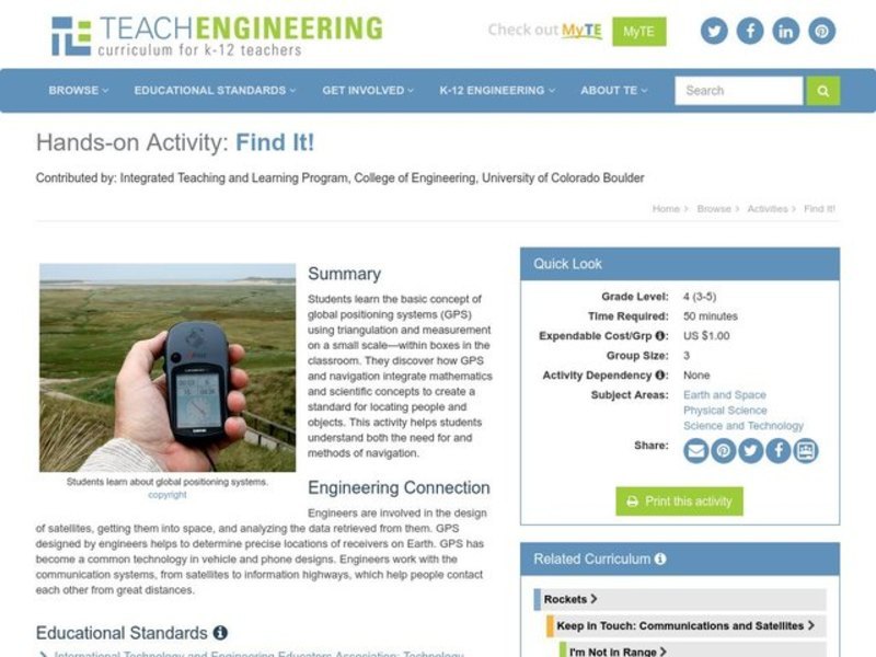 Find It! Lesson Plan