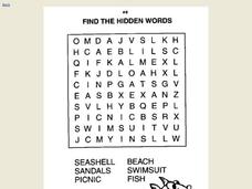 Find the Hidden Words Worksheet