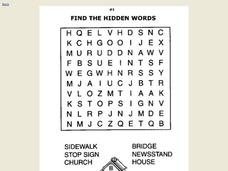 Find the Hidden Words Worksheet