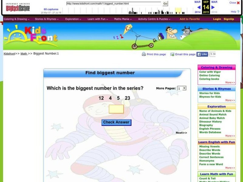 Find the Biggest Number Interactive