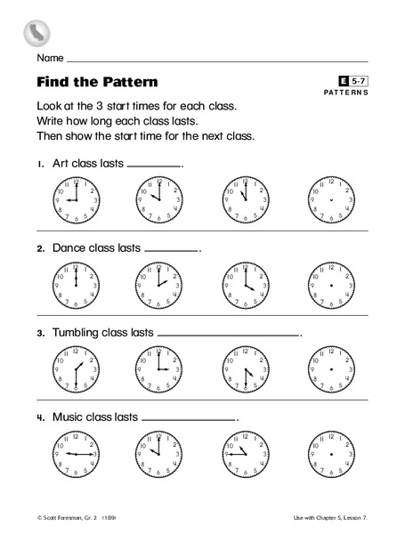 Find the Pattern Worksheet