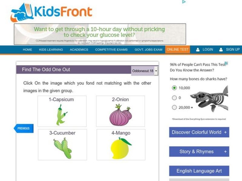 Find the Odd One Out Interactive