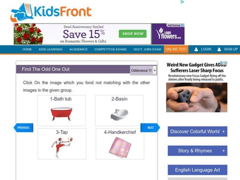 Find the odd one out Interactive