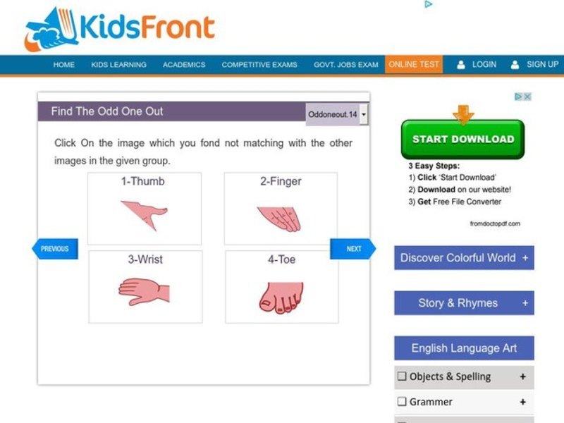 Find the Odd One Out Interactive