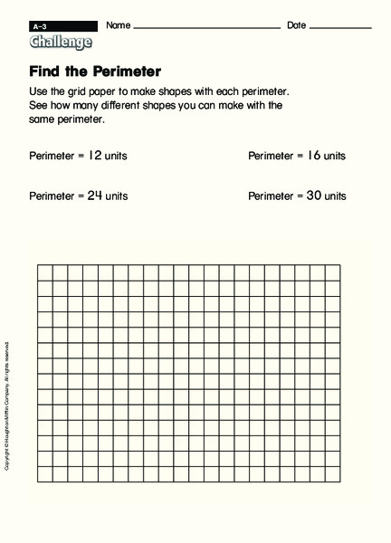 Find the Perimeter Worksheet