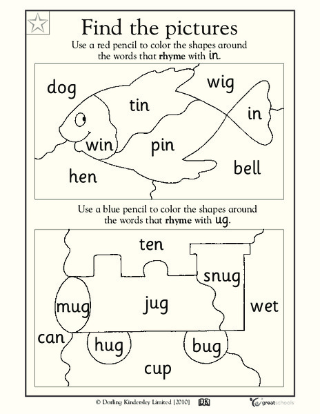 Find the Pictures Worksheet