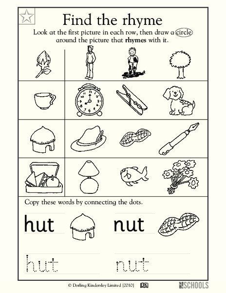 Find the Rhyme Worksheet