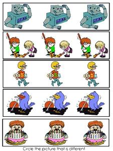 Finding Differences Worksheet