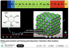 Boiling Point Elevation and Freezing Point Depression, Chemistry Instructional Video