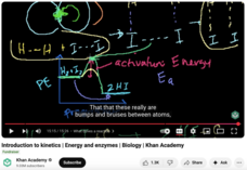 Introduction to Kinetics, Energy and Enzymes, Biology Instructional Video