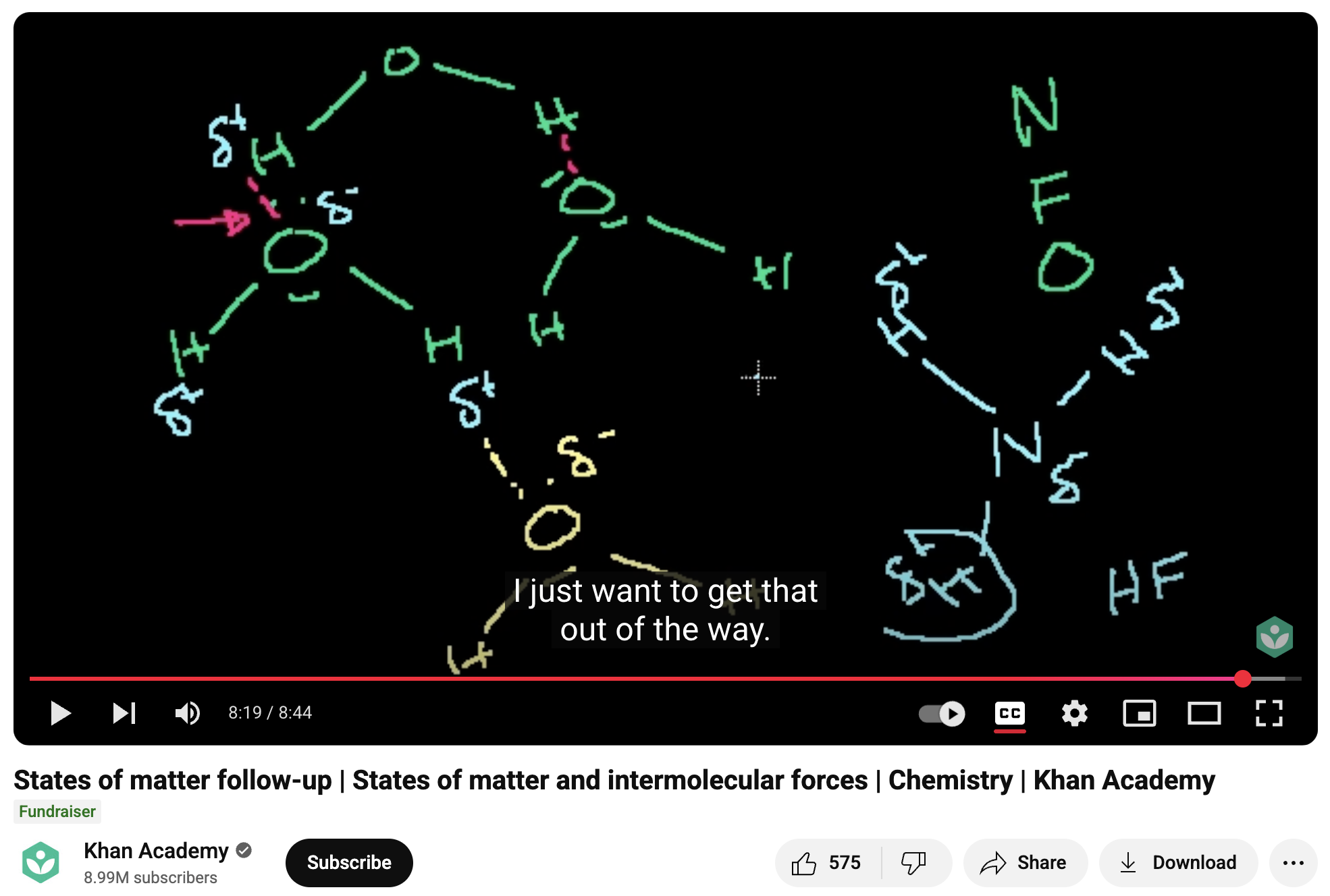 States of Matter Follow-Up, States of Matter and Intermolecular Forces, Chemistry Instructional Video