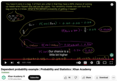 Dependent Probability Example, Probability and Statistics Instructional Video