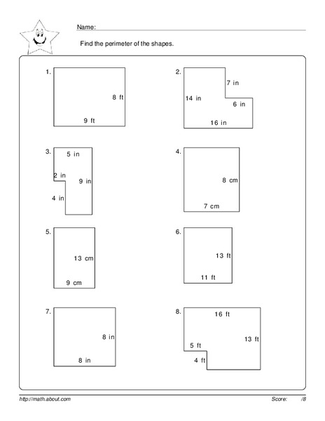 Finding Perimeter Worksheet