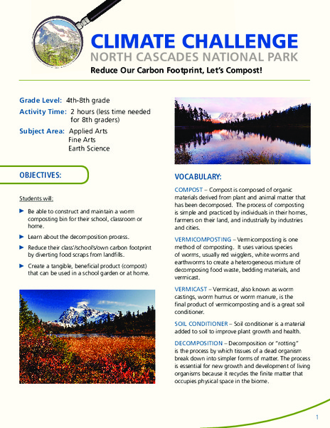 Reduce Our Carbon Footprint, Let’s Compost! Lesson Plan