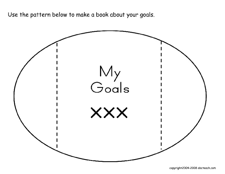 Goals Books, Sports Printables