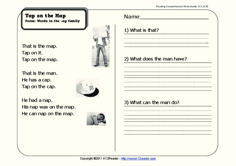 Tap on the Map Worksheet