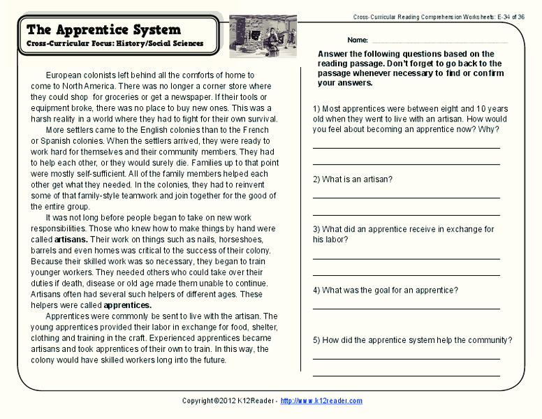 Apprentice System Worksheet