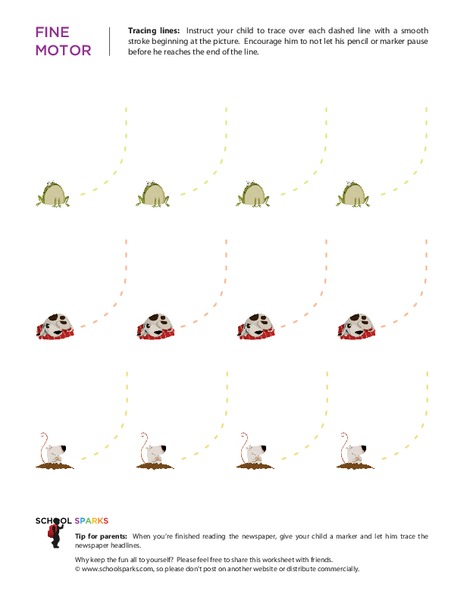 Fine Motor Worksheet