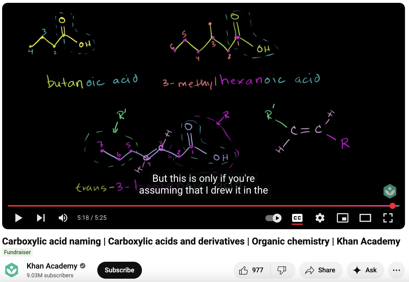 Carboxylic Acid Naming, Carboxylic Acids and Derivatives, Organic Chemistry Instructional Video