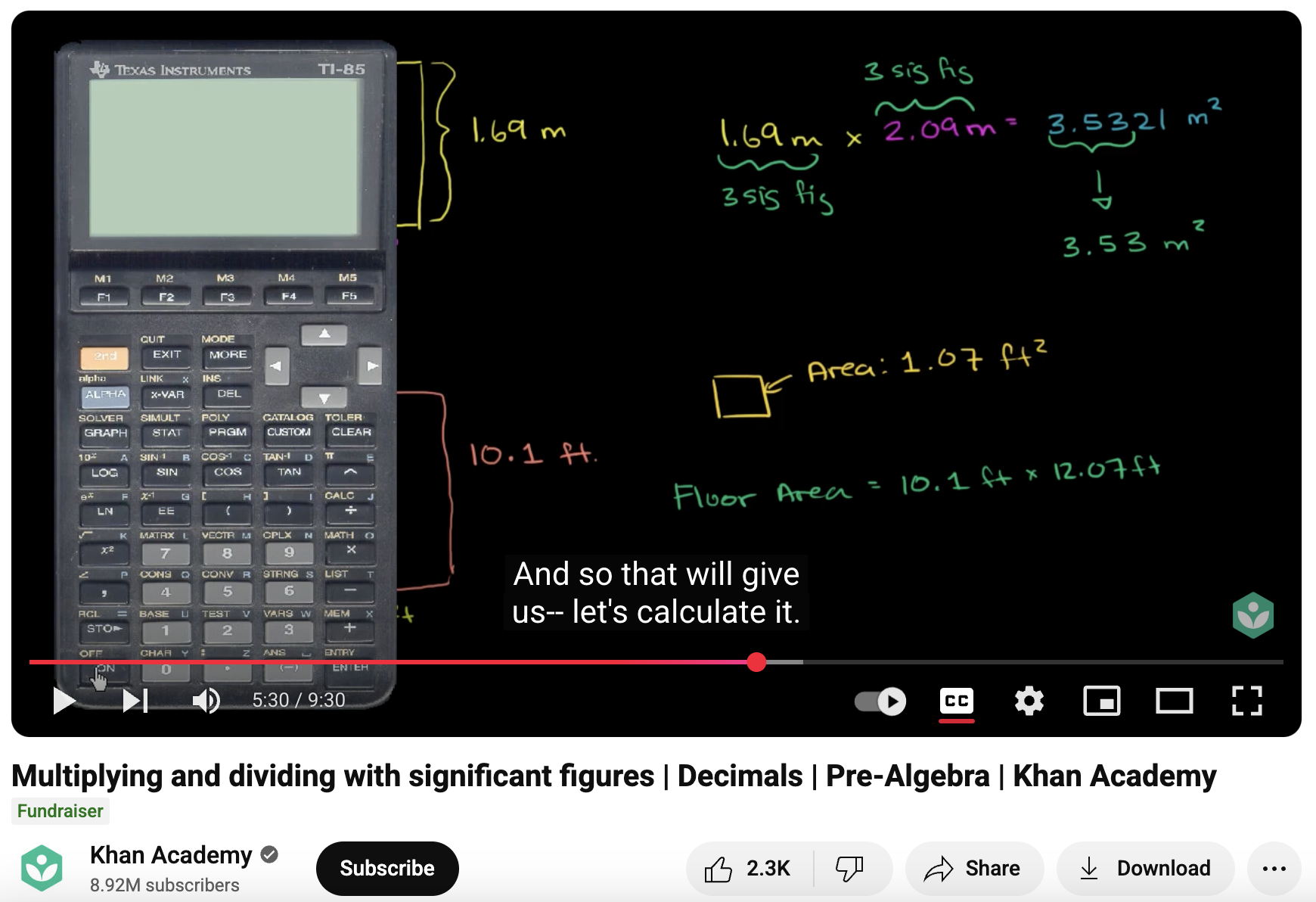 Multiplying and Dividing with Significant Figures, Decimals, Pre-Algebra Instructional Video