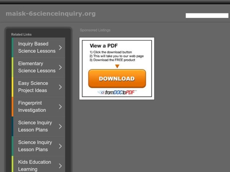 Fingerprints Lesson Plan