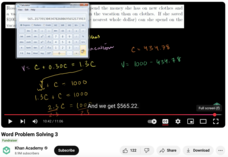 Word Problem Solving 3 Instructional Video