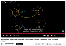 Bromination of Benzene, Aromatic Compounds, Organic Chemistry Instructional Video