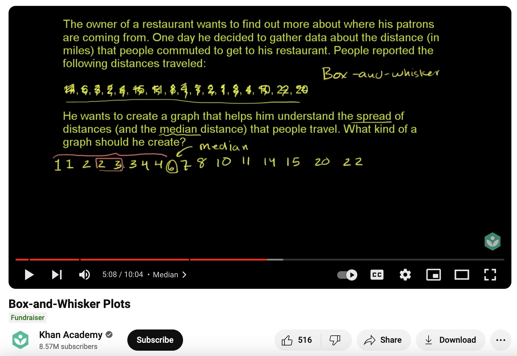 Box-and-Whisker Plots Instructional Video