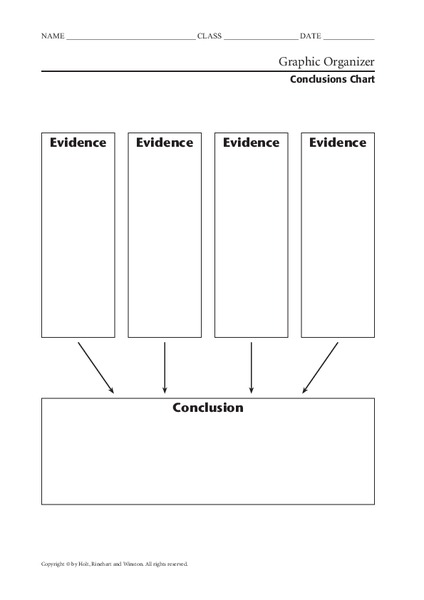Conclusions Chart Organizer