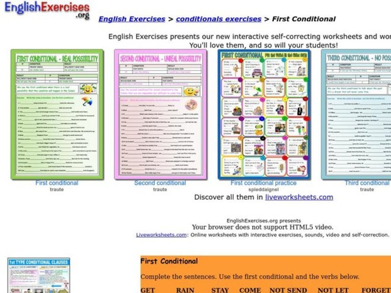 First Conditional Interactive