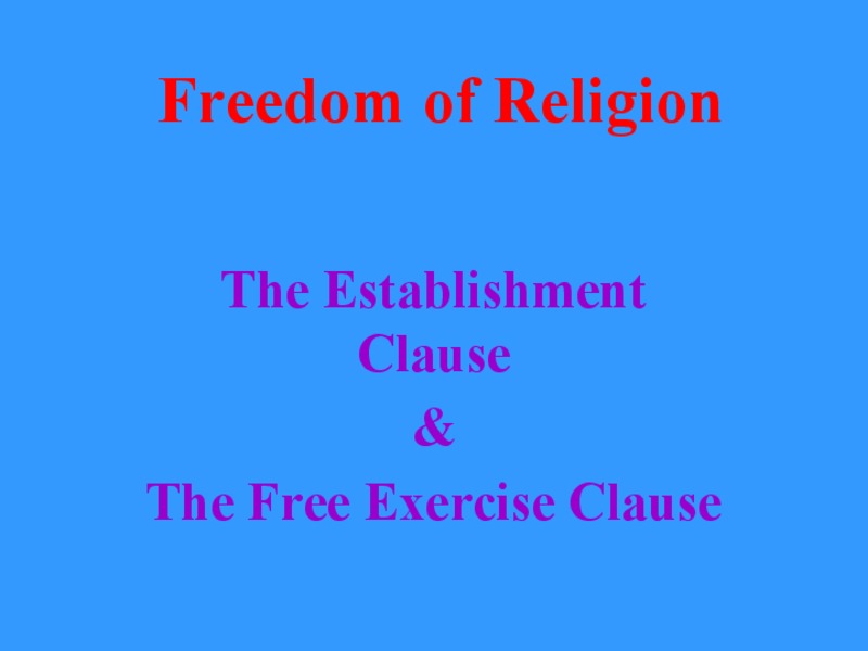 First Amendment Rights PPT