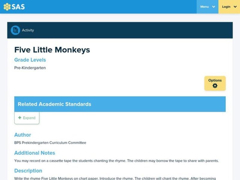 Five Little Monkeys Lesson Plan