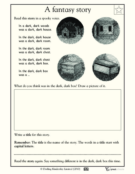 A Fantasy Story: Spooky! Worksheet