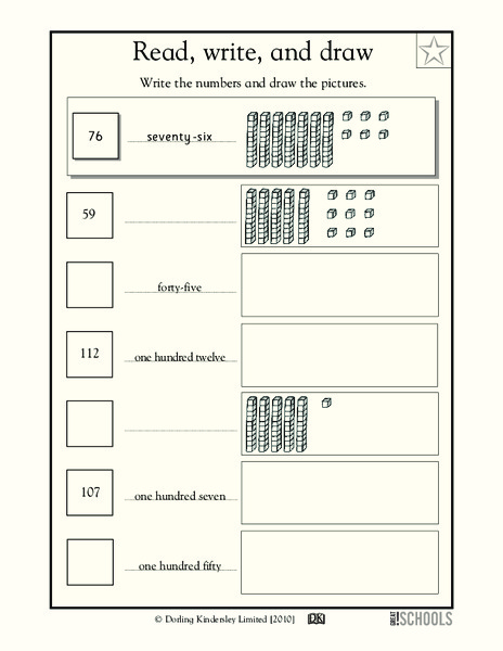 Read, Write, and Draw Worksheet