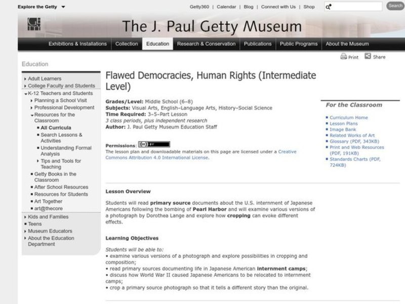 Flawed Democracies, Human Rights Lesson Plan