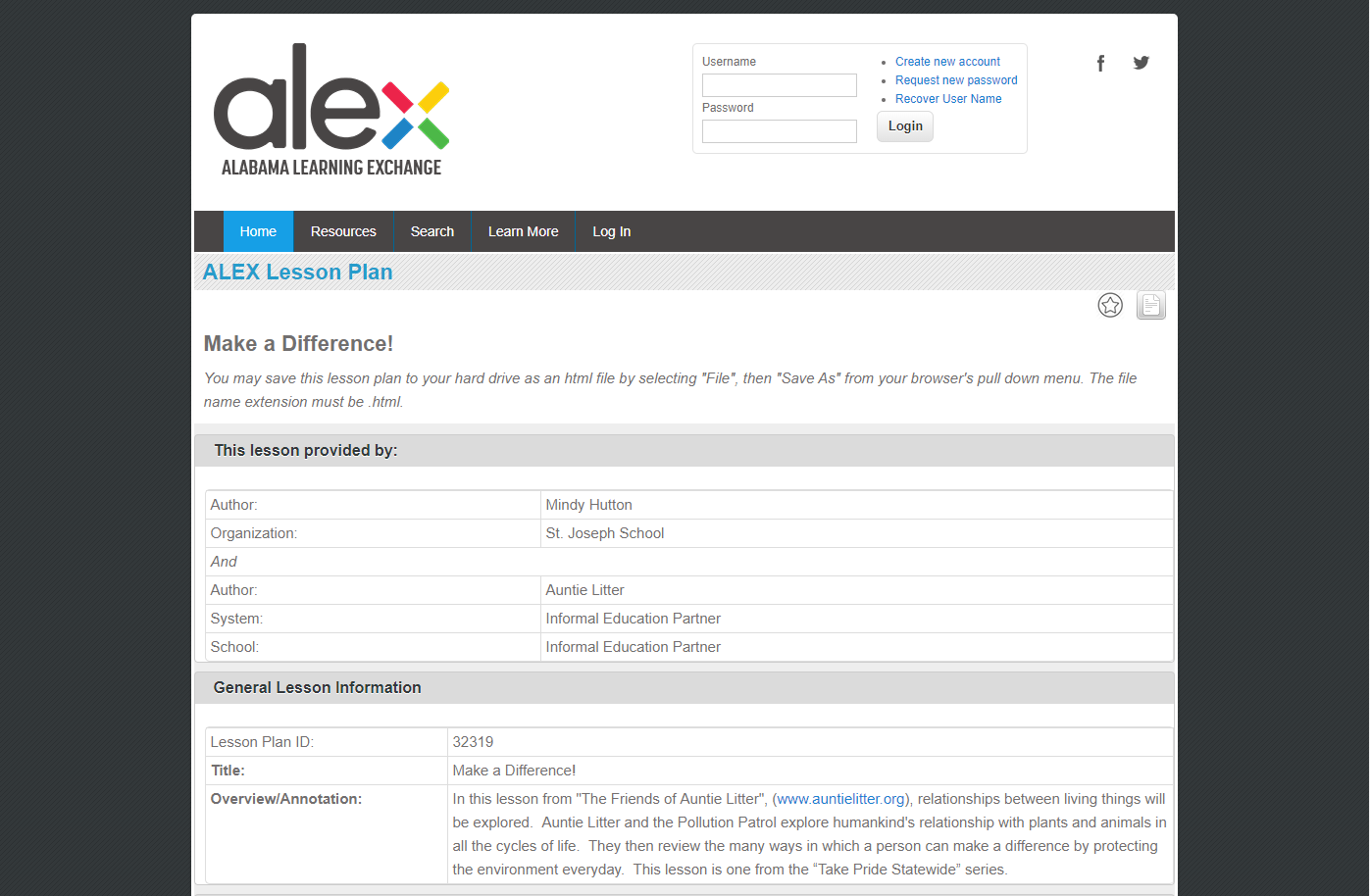 Make a Difference! Lesson Plan