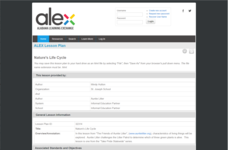 Nature's Life Cycle Lesson Plan