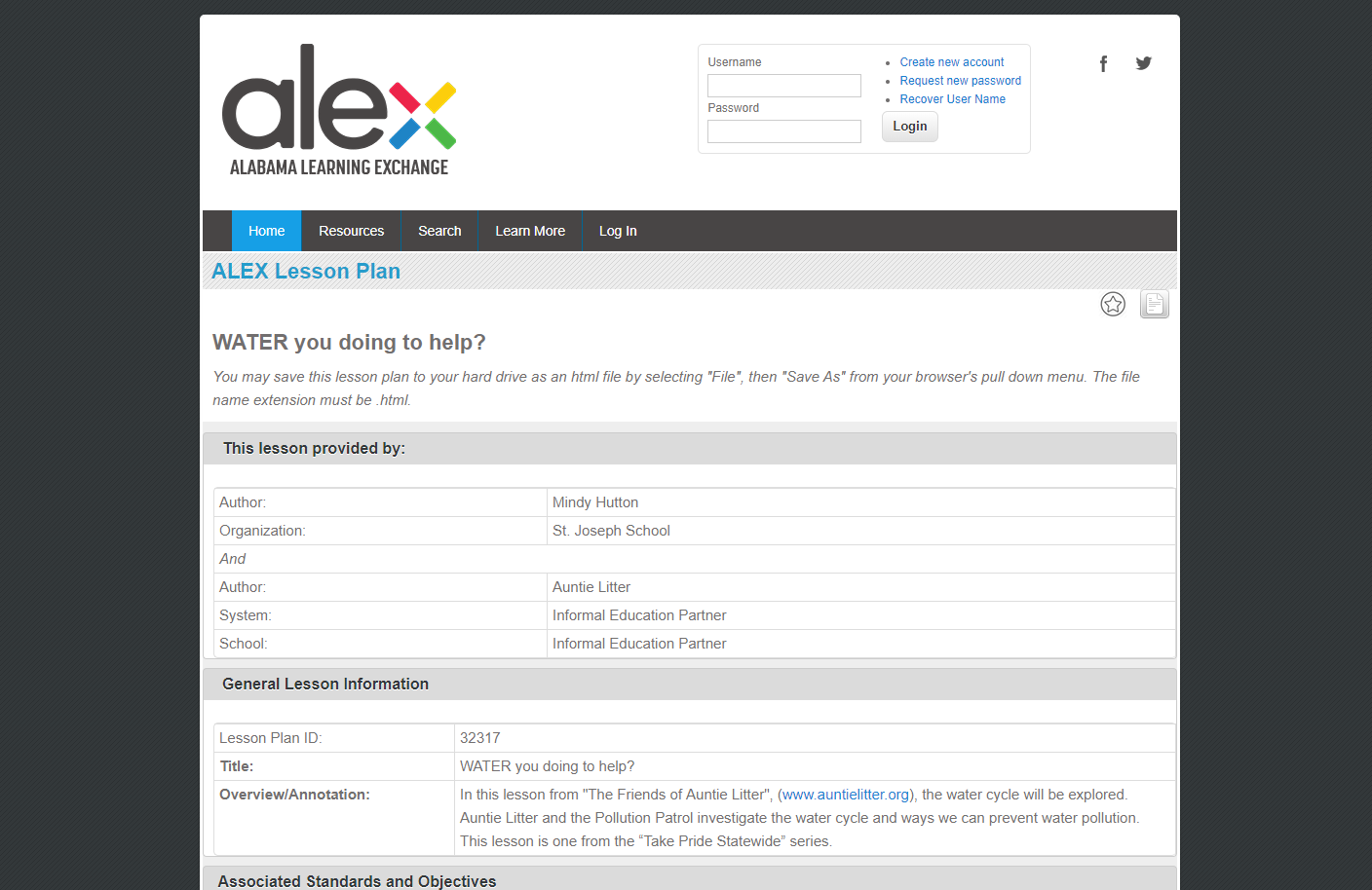 WATER You Doing to Help? Lesson Plan