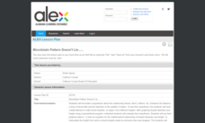 Bloodstain Pattern Doesn't Lie...... Lesson Plan