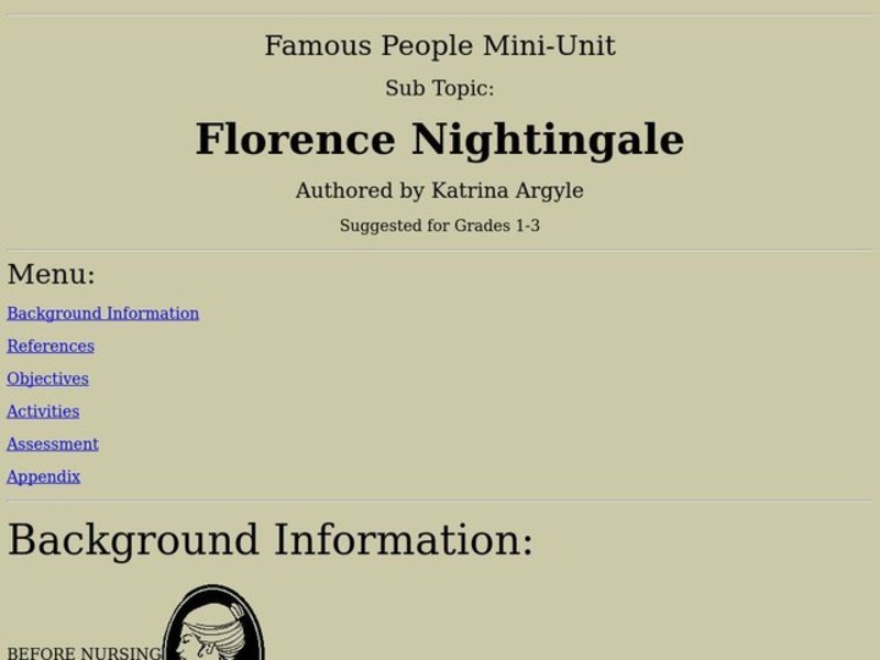 Florence Nightingale Lesson Plan